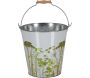 Seau en métal avec décor Herbe - 7