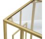 Selette en métal doré Cube et verre 40.5 x 25.5 x 60 cm - 8