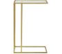 Selette en métal doré Cube et verre 40.5 x 25.5 x 60 cm - 79,90