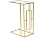 Selette en métal doré Cube et verre 40.5 x 25.5 x 60 cm - 5