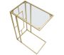 Selette en métal doré Cube et verre 40.5 x 25.5 x 60 cm - 6