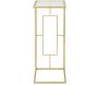 Selette en métal doré Cube et verre 40.5 x 25.5 x 60 cm - 7