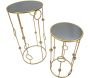 Selettes en métal doré Cage (Lot de 2) - 209