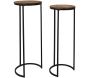 Sellette gigogne effet acacia et métal (Lot de 2) - 47,90