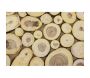 Sellettes carrées rondins de bois (lot de 2) - 139