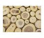 Sellettes carrées rondins de bois (lot de 2) - 139