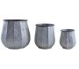 Cache-pots en métal patiné (Lot de 3) - AUBRY GASPARD