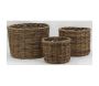 Cache-pots en osier brut (lot de 3) - 59,90