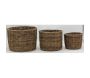 Cache-pots en osier brut (lot de 3) - 5