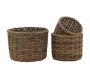 Cache-pots en osier brut (lot de 3)