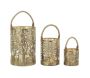Lanternes en métal doré Cerf (lot de 3) - 7