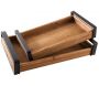 Plateaux modernes en bois (Lot de 2)