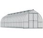 Serre de jardin en aluminium argent et polycarbonate Bella