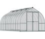 Serre de jardin en aluminium argent et polycarbonate Bella