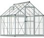 Serre de jardin en aluminium argent et polycarbonate Harmony