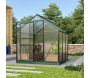 Serre de jardin en polycarbonate 6 mm et aluminium vert émeraude Venus - VIT-0121