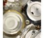Service de table en porcelaine Annie 83 pièces - HANAH HOME