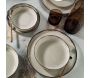 Service de table en porcelaine Dinner 18 pièces - HANAH HOME