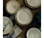 Service de table en porcelaine Spot 24 pièces - HANAH HOME