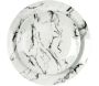 Service de table en porcelaine 6 personnes motif marbre blanc Marble - CMP-4084