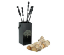 Serviteur de cheminée moderne 4 accessoires - 5