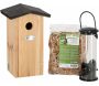 Set abri mangeoire et graines oiseaux