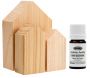 Set anti-mites avec maisons en bois de cèdre et huiles essentielles