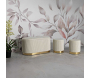 Set un banc et deux poufs en tissu avec rangement Shopy - MAURO FERRETTI