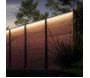 Set 5 barettes lumineuses transformateur et prolongateur pour clôture en bois 1.73 m - 
