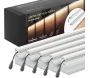 Set 5 barettes lumineuses transformateur et prolongateur pour clôture en bois 1.73 m