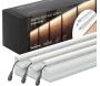 Set 3 barettes lumineuses transformateur et prolongateur pour clôture en bois 1.73 m