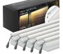 Set 5 barettes lumineuses transformateur et prolongateur pour clôture composite 1.73 m - EDE-0416