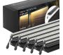 Set 5 barettes lumineuses transformateur et prolongateur pour clôture composite 1.73 m - EDE-0415