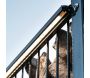 Set 3 barettes lumineuses transformateur et prolongateur pour clôture en métal et gabions 2.46 m - 509