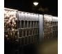 Set 3 barettes lumineuses transformateur et prolongateur pour clôture en métal et gabions 2.46 m - 5