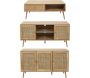 Set buffet 3 portes + meuble TV en bois 2 portes et table basse 1 tiroir Bali