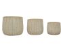 Set de 3 cache-pots en céramique Flake - 129