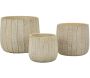 Set de 3 cache-pots en céramique Flake