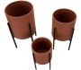 Set de 3 cache-pots en métal Milly - 6