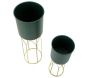 Set de 2 cache-pots en métal coloré Grent - 83,90