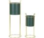 Set de 2 cache-pots en métal coloré Grent slim - 89,90