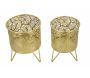 Set de 2 cache-pots en métal doré Naty - 27,90