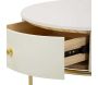 Set coiffeuse avec tabouret effet matelassé Sharon - 8