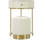 Set coiffeuse avec tabouret effet matelassé Sharon - 269