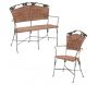 Set 2 fauteuils + 1 banc vigne - 299