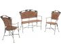Set 2 fauteuils + 1 banc vigne