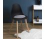 Set de 6 galettes de chaise en polyester imitation fourrure 34 cm - THE HOME DECO FACTORY