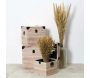 Set de 3 malles impression lames de bois - 9