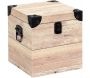 Set de 3 malles impression lames de bois - 5