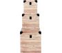 Set de 3 malles impression lames de bois - THE HOME DECO FACTORY